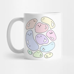 Funny pastel blobs sticker Mug